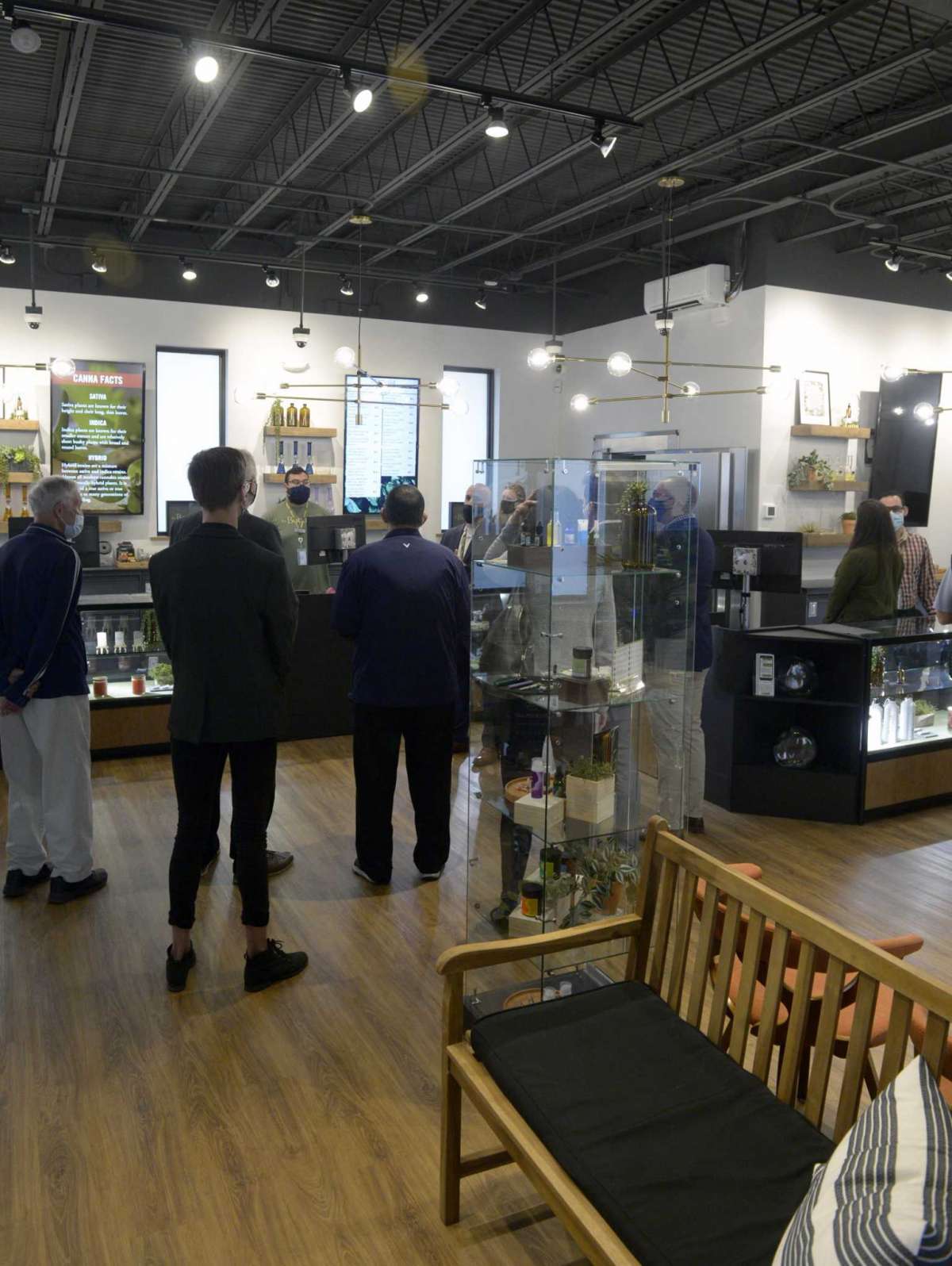 The Botanist, the new medical marijuana dispensary, on Mill Plain Road, held an opening ceremony on Wednesday morning. October 13, 2021, in Danbury, Conn.