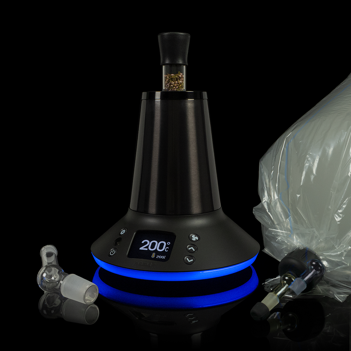 Pass the Arizer XQ2 vapor collection bags/balloons around the house party mega-sesh. Plus, customize the bag/balloon size for your needs.