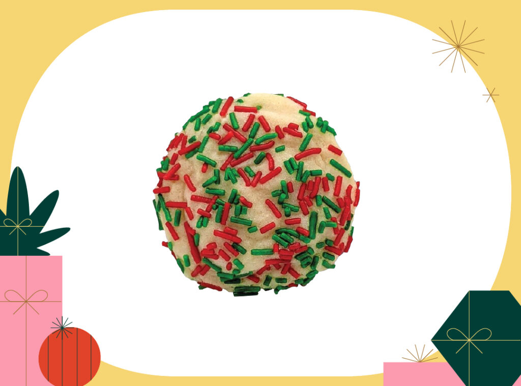 Festive Sprinkle Sugar Cookie edibles by Slowride Bakery