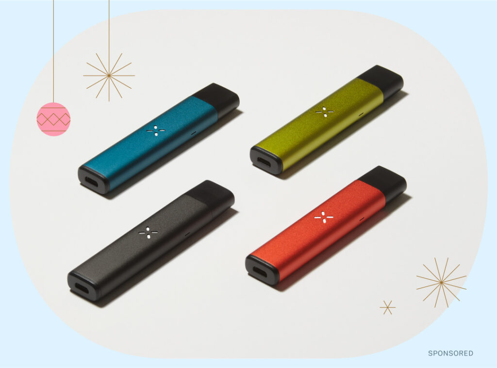 photo of four PAX Era Lifes on blue sponsored holiday background