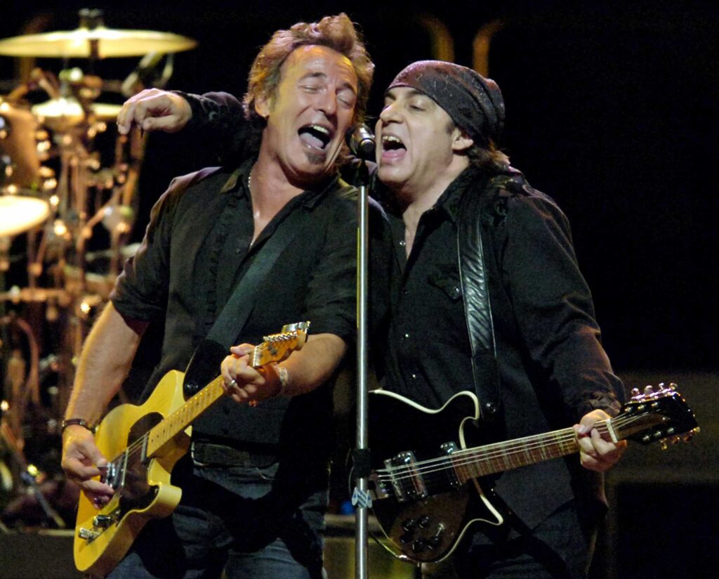 photo-of-bruce-springsteen-and-steven-van-zandt-onstage-in-concert