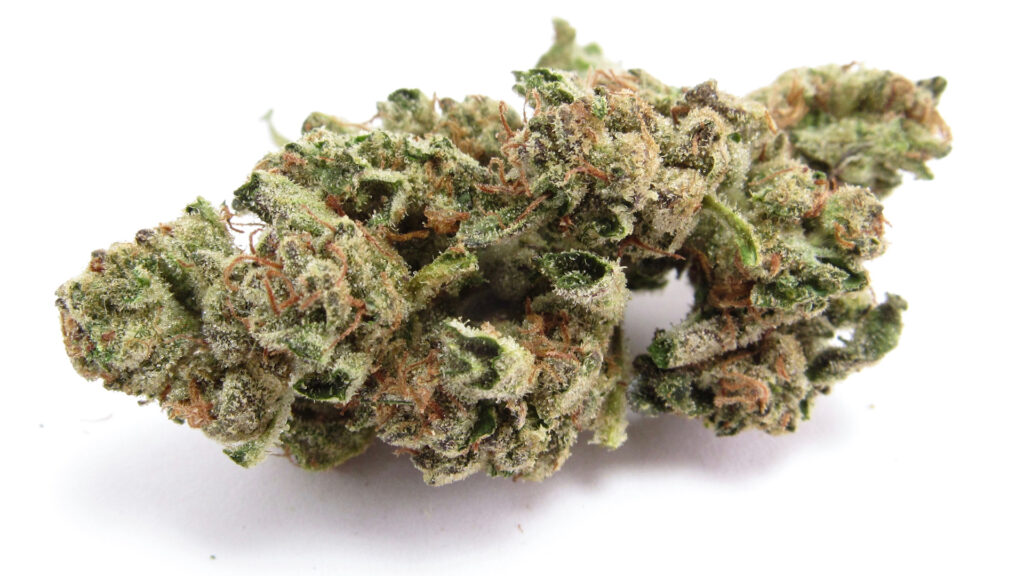 White label: Higher Heights Mendo Crumble. (David Downs/Leafly)