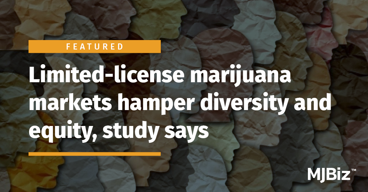 Limited-license marijuana markets hamper diversity and equity, study says – Marijuana Business Daily