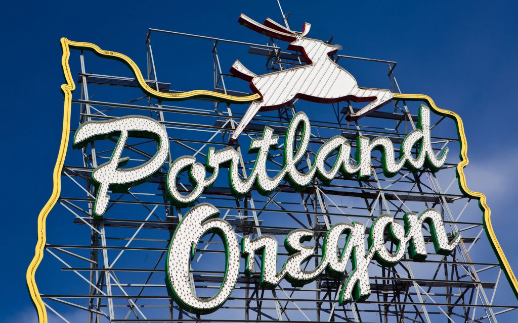 portland oregon sign